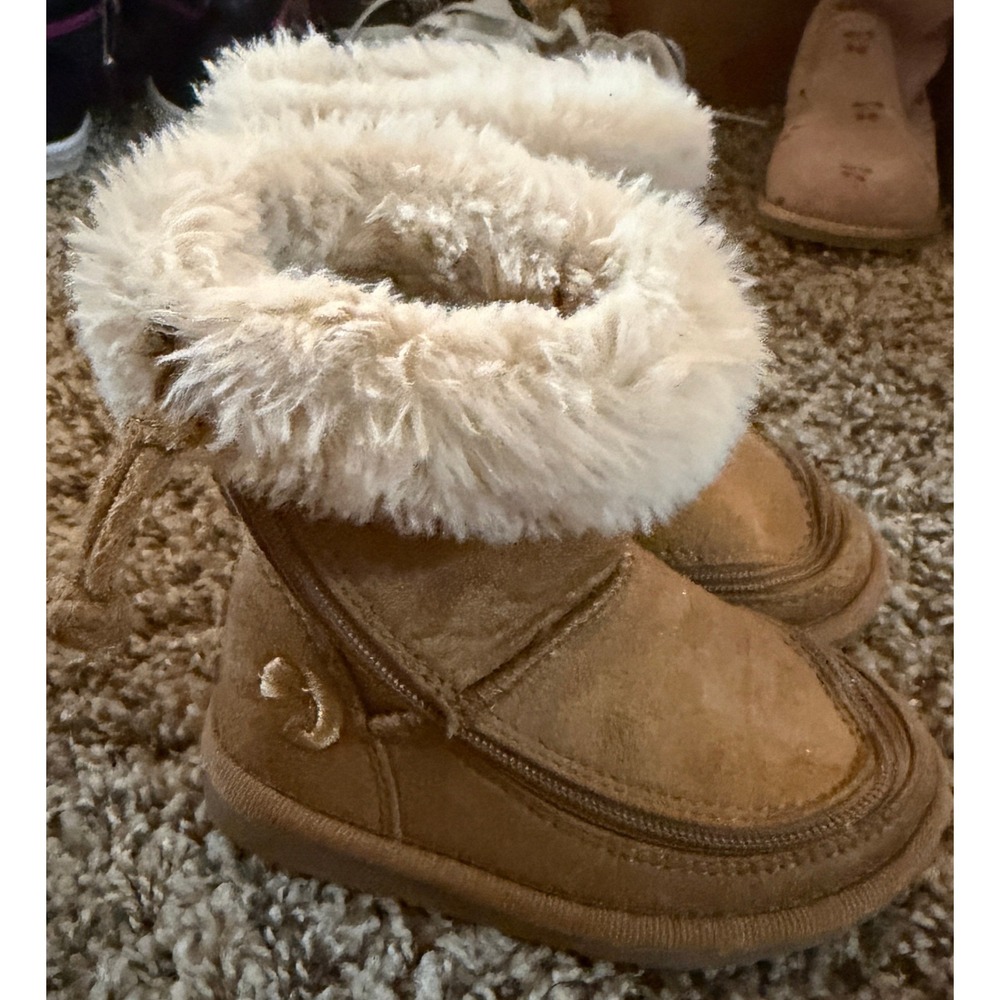 Billy Footwear Toddler Girl Brown Chestnut Cozy Boots Size 5